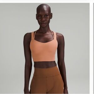 Lululemon Like a Cloud Longline Bra (Dusty Clay) Size 12, D/DD